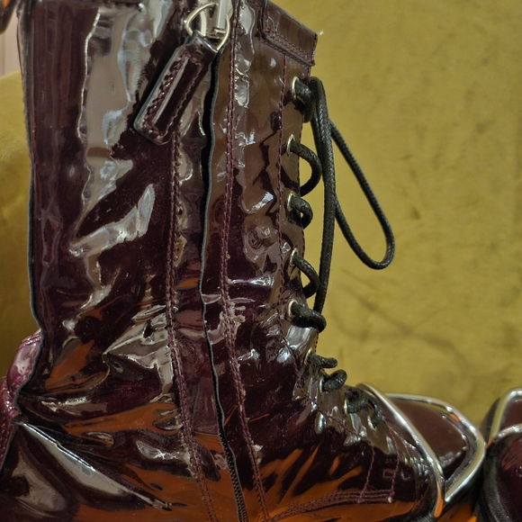 Alexander Wang Kennah Burgundy Boots - Picture 4 of 9